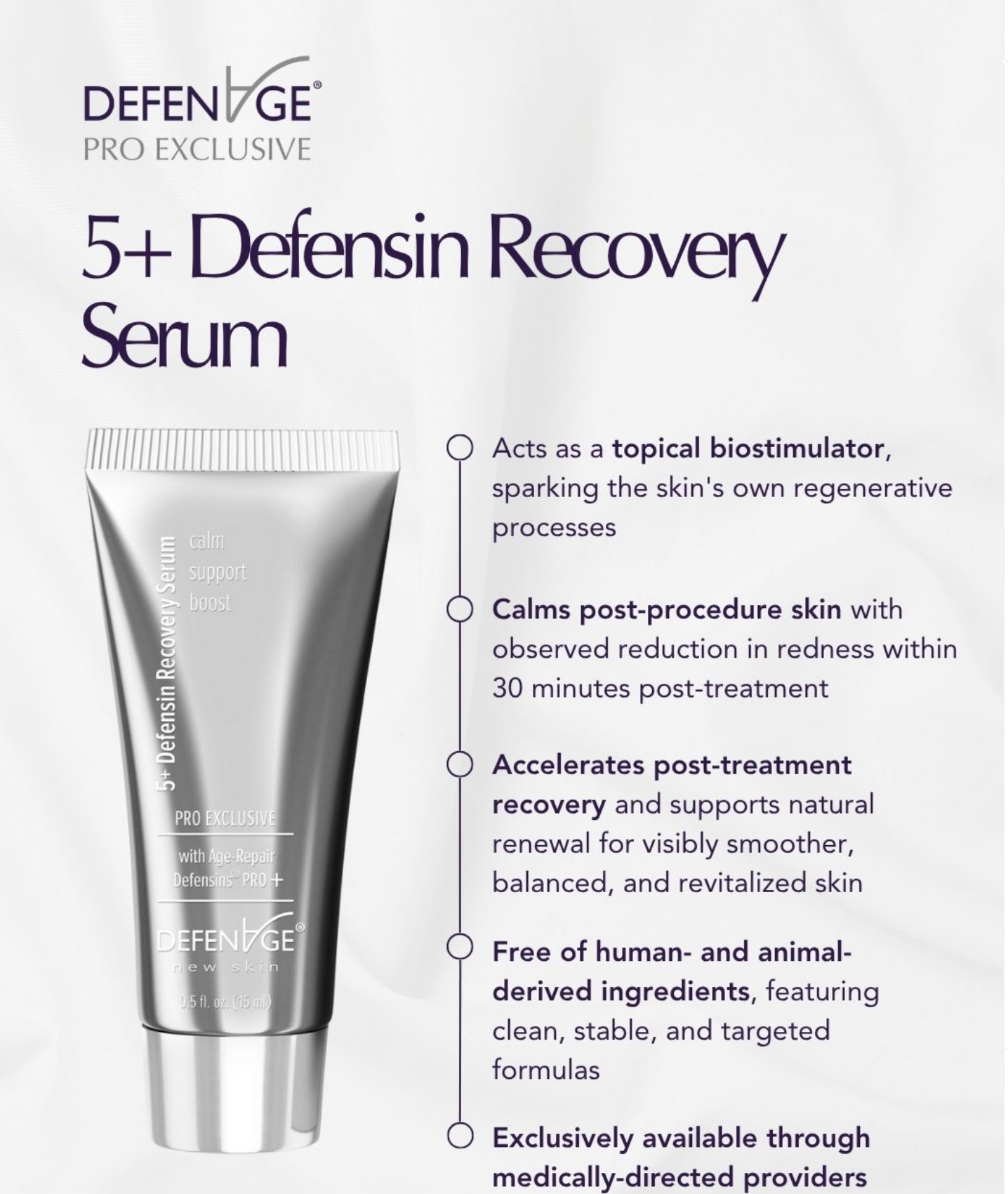 DefenAge® PRO 5+ Defensin Recovery Serum | EndoBody & Skin
