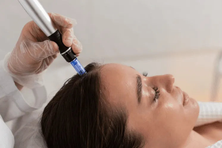 Microneedling for Hair with Hair Exosomes