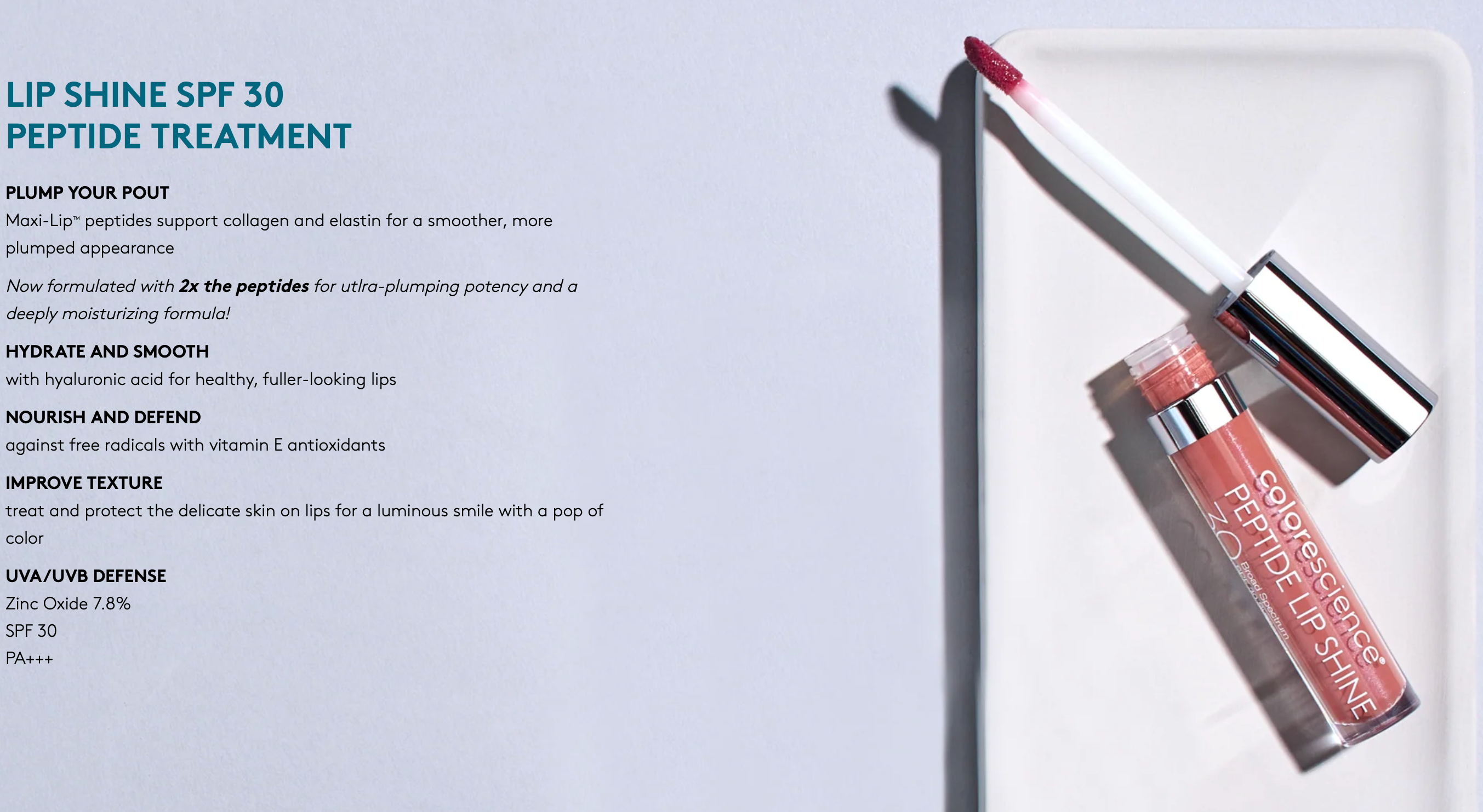 Peptide Lip Shine SPF 30