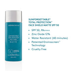 Sunforgettable® Total Protection™ MATTE Face Shield SPF 50