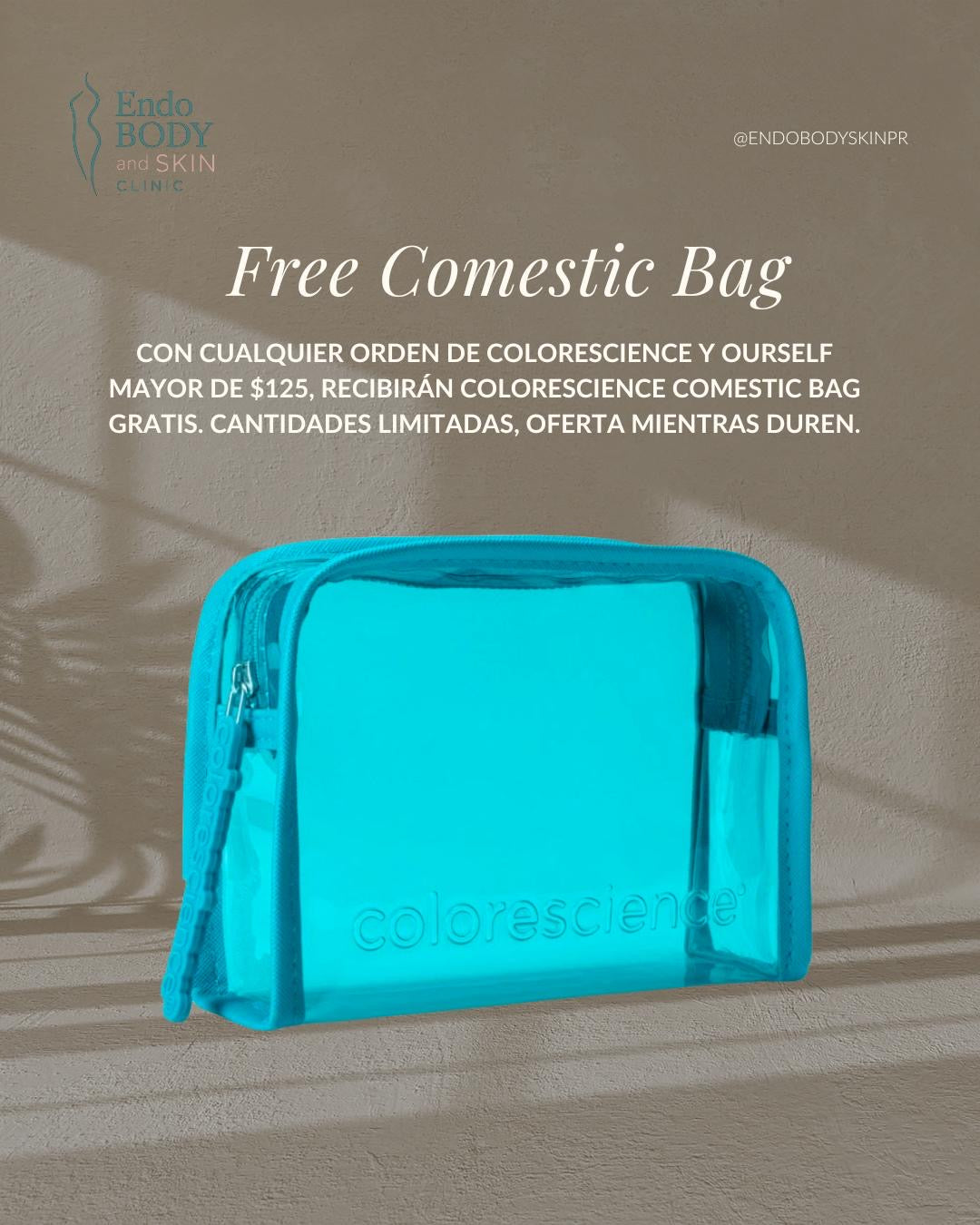 Free Cosmetic Bag in Colorescience & Ourself 125+